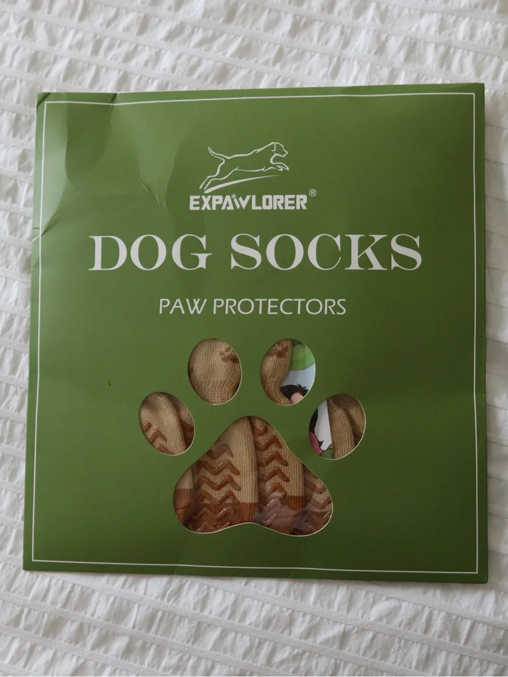 Expawlorer Brown Dog Socks Paw Protector - Pack of 6
